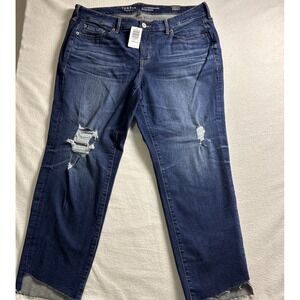Torrid Perfect Boyfriend Mid Rise Jean Women Size 16 Vintage Stretch Distressed